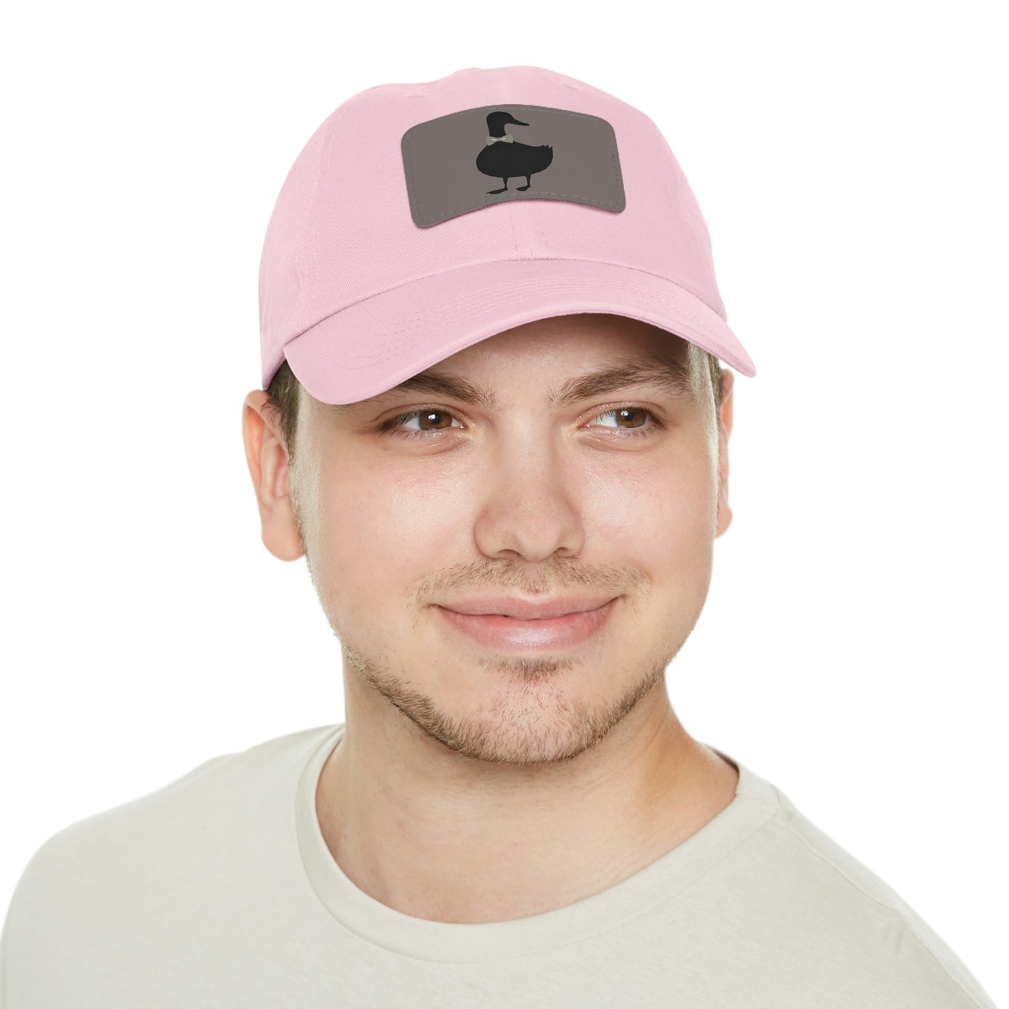Black UG⋅LY Duck on Leather Patch Hat