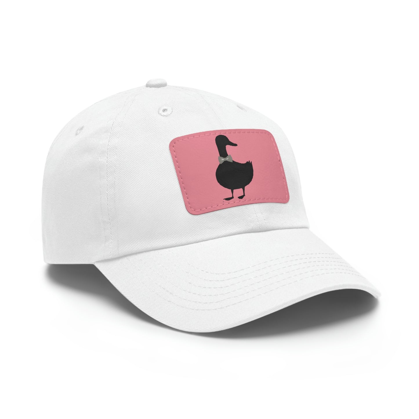 Black UG⋅LY Duck on Leather Patch Hat