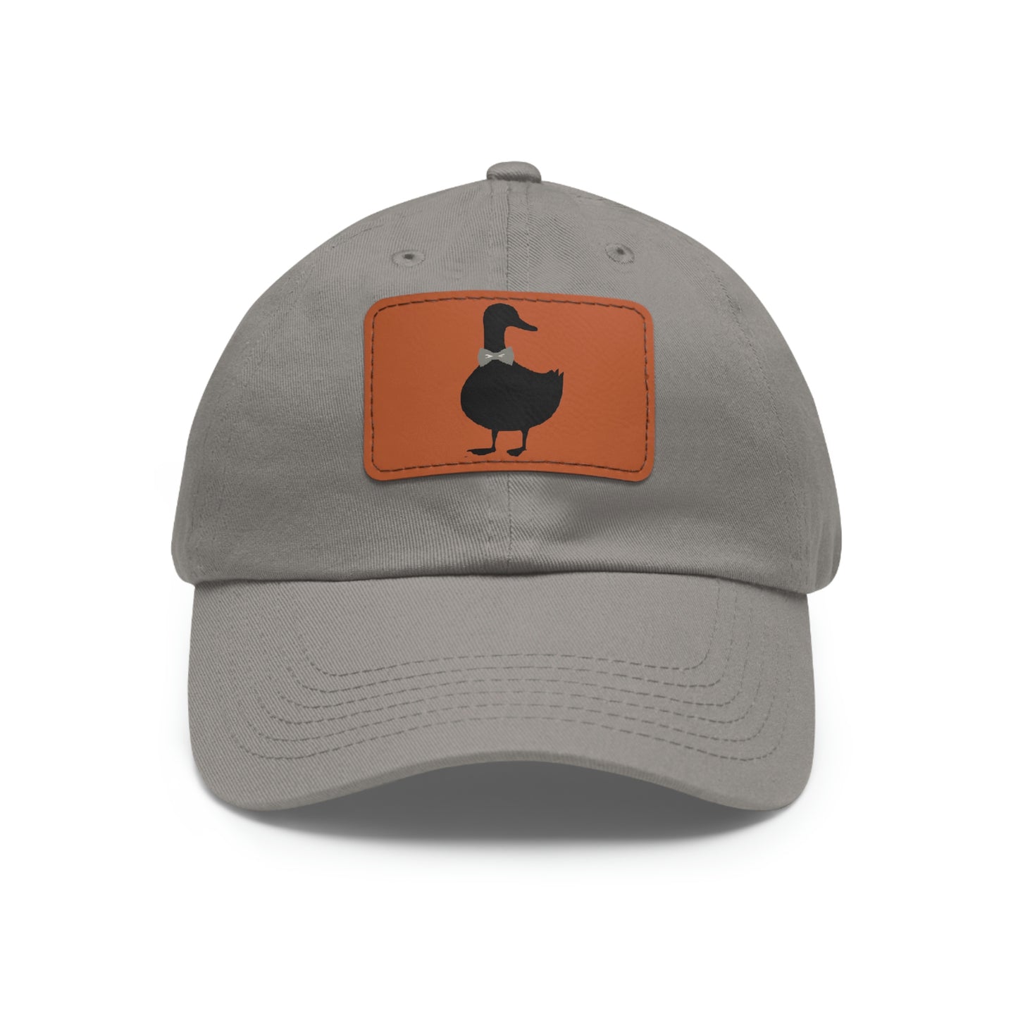 Black UG⋅LY Duck on Leather Patch Hat