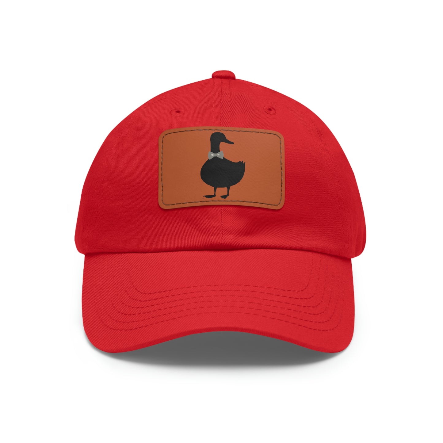 Black UG⋅LY Duck on Leather Patch Hat