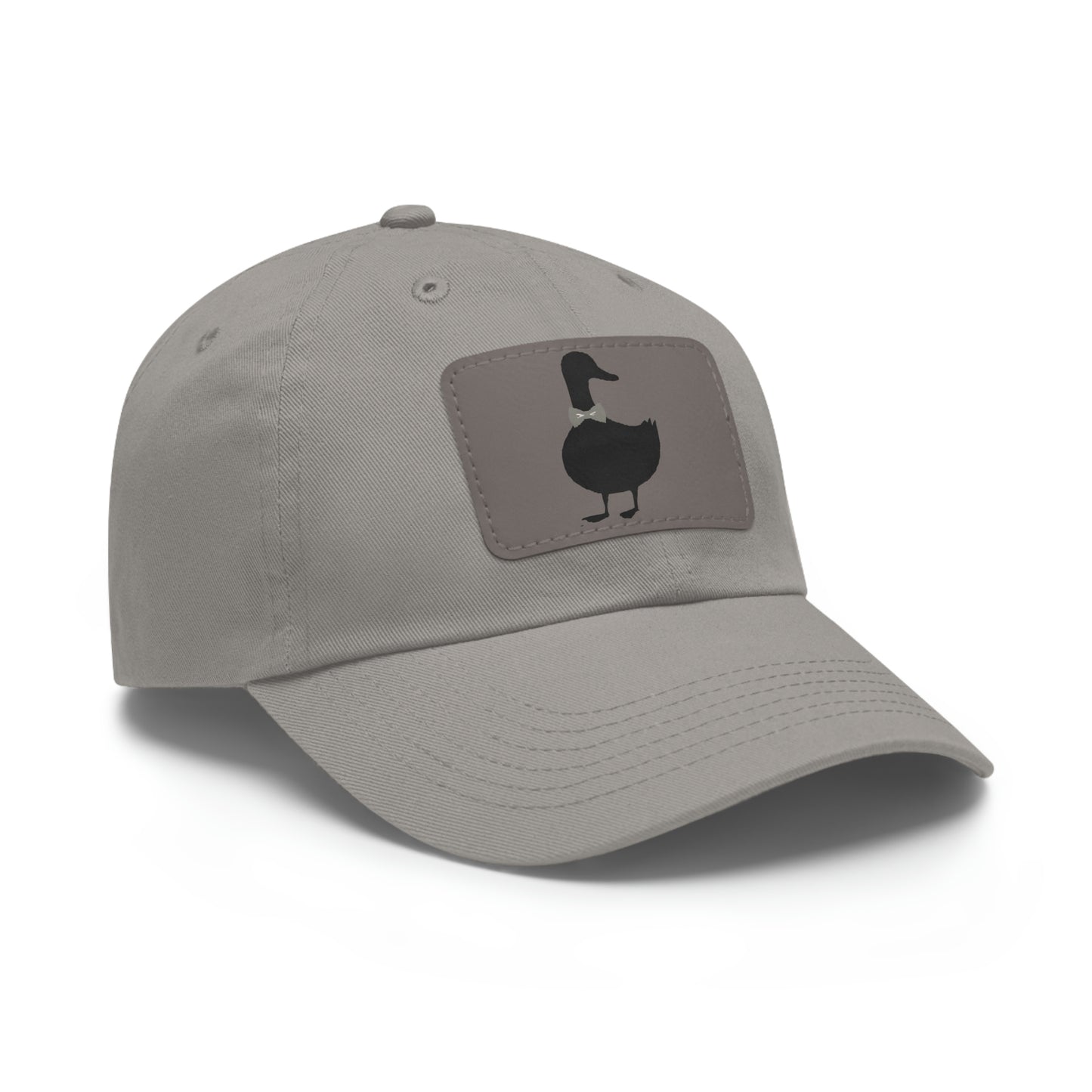 Black UG⋅LY Duck on Leather Patch Hat