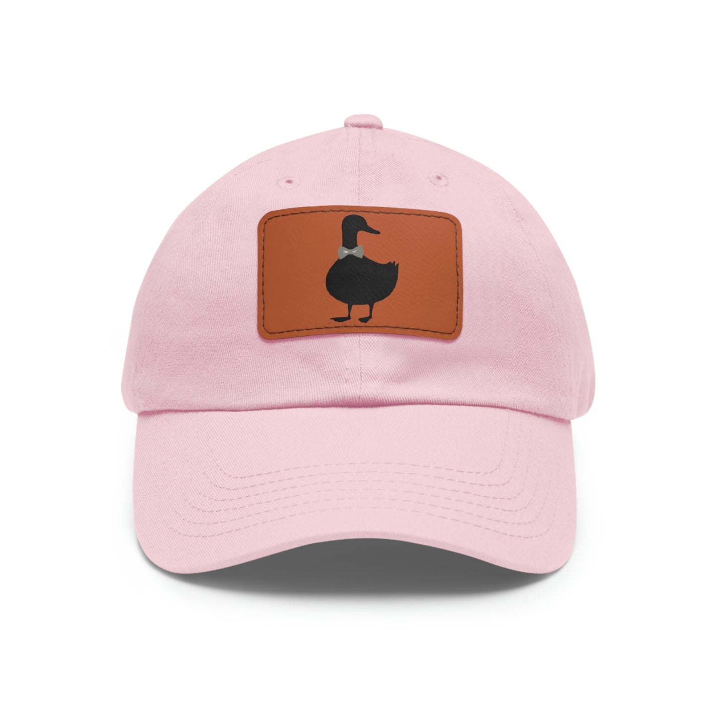 Black UG⋅LY Duck on Leather Patch Hat