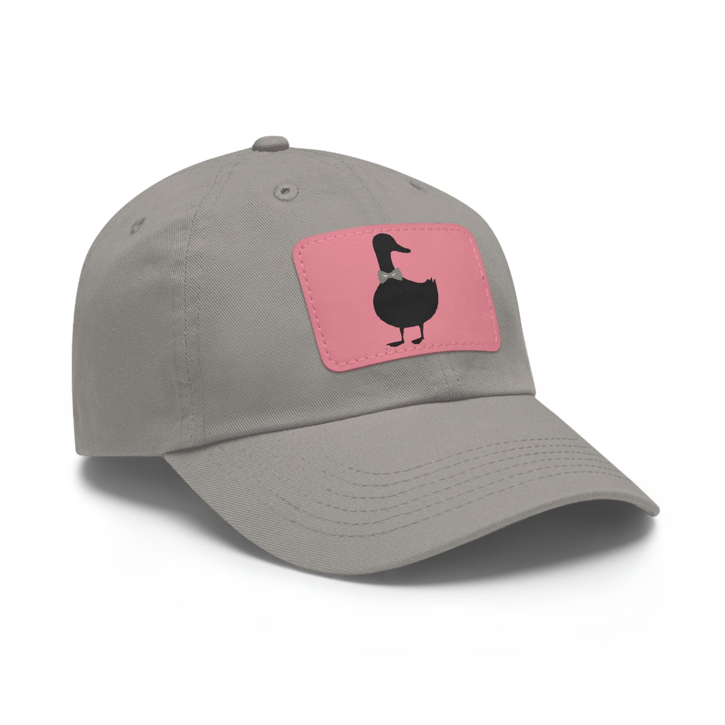 Black UG⋅LY Duck on Leather Patch Hat