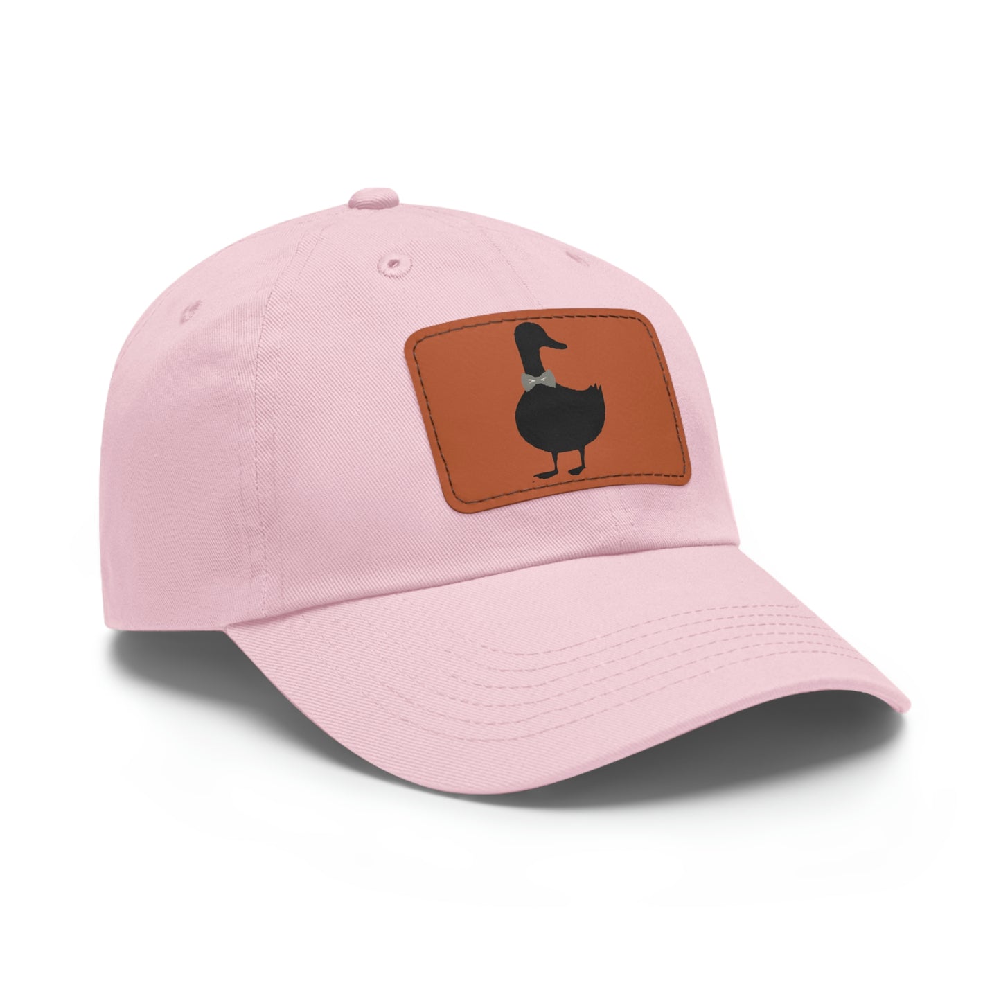 Black UG⋅LY Duck on Leather Patch Hat