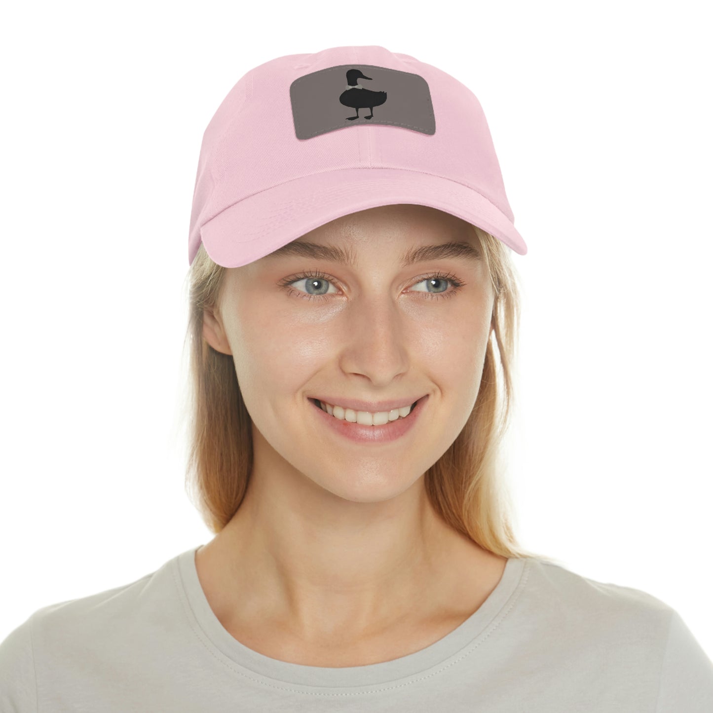 Black UG⋅LY Duck on Leather Patch Hat