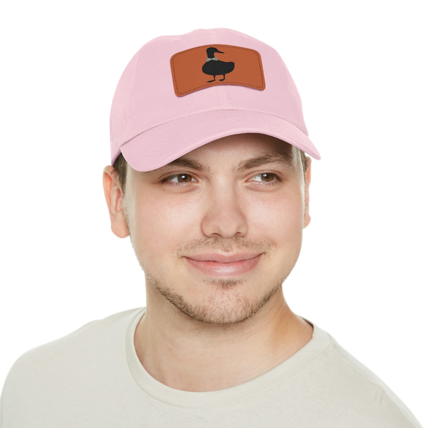 Black UG⋅LY Duck on Leather Patch Hat