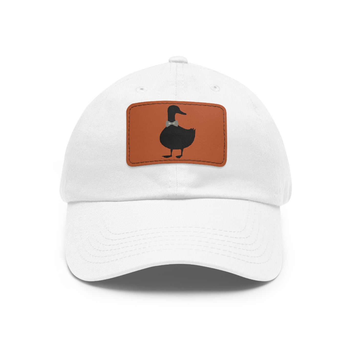 Black UG⋅LY Duck on Leather Patch Hat