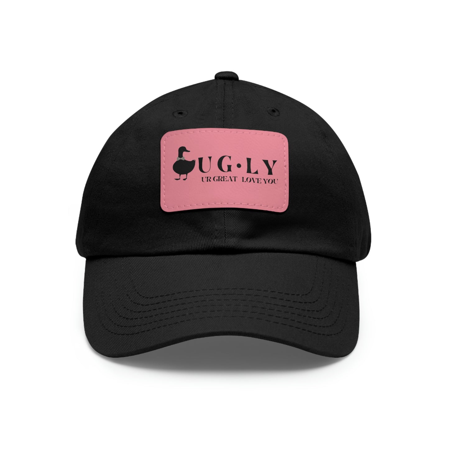 UG⋅LY (UR GREAT) on Leather Patch Hat