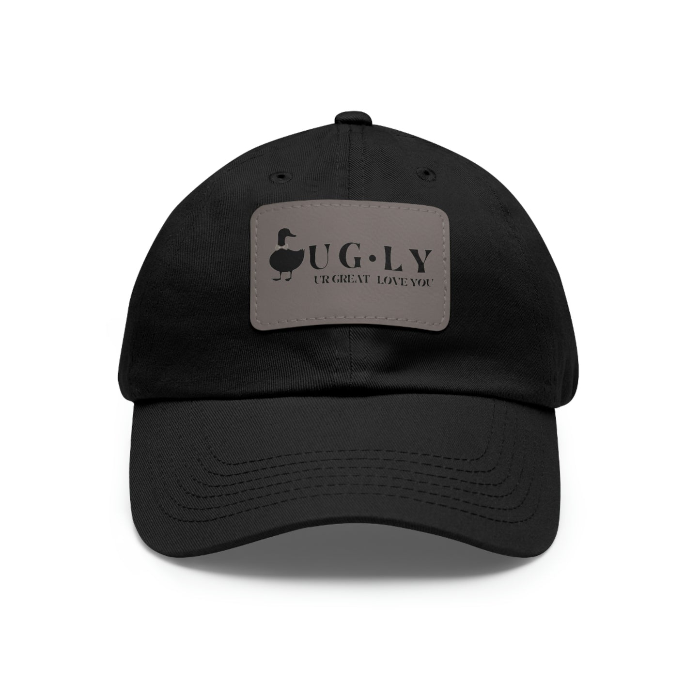 UG⋅LY (UR GREAT) on Leather Patch Hat