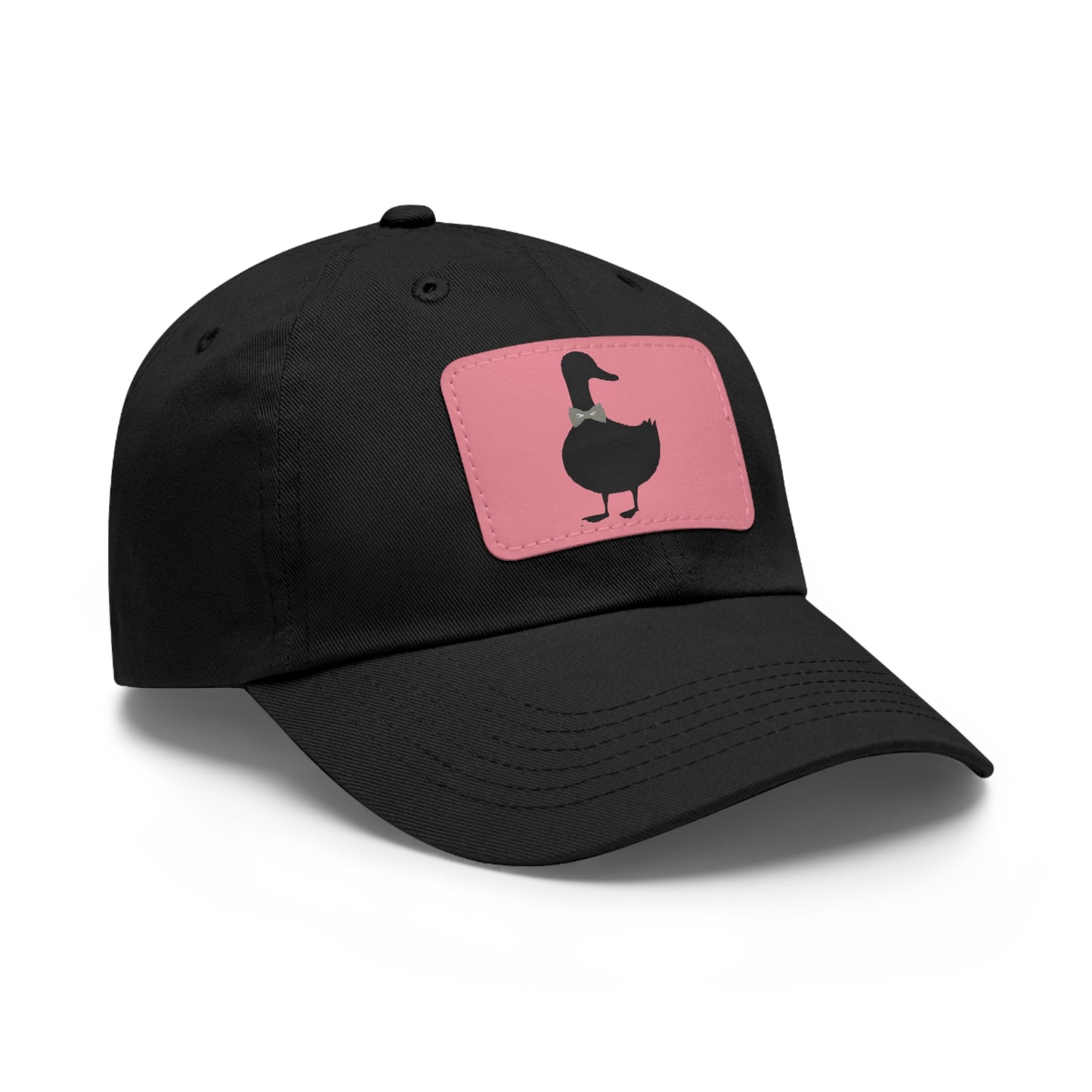 Black UG⋅LY Duck on Leather Patch Hat