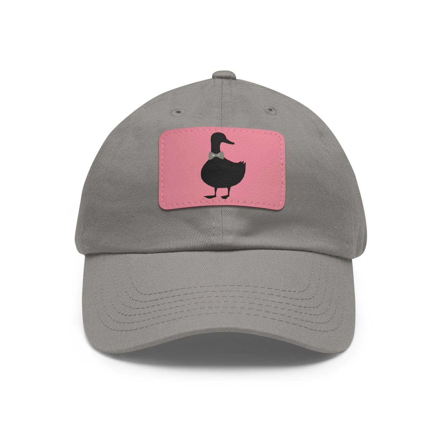 Black UG⋅LY Duck on Leather Patch Hat