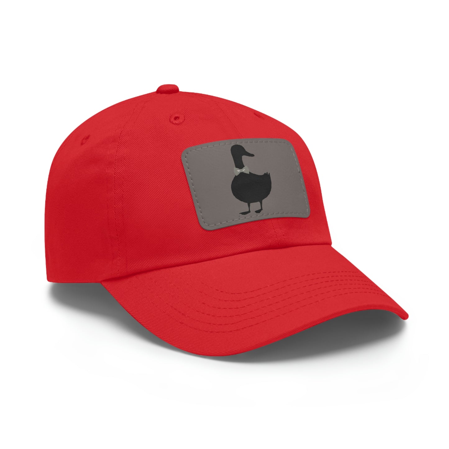 Black UG⋅LY Duck on Leather Patch Hat