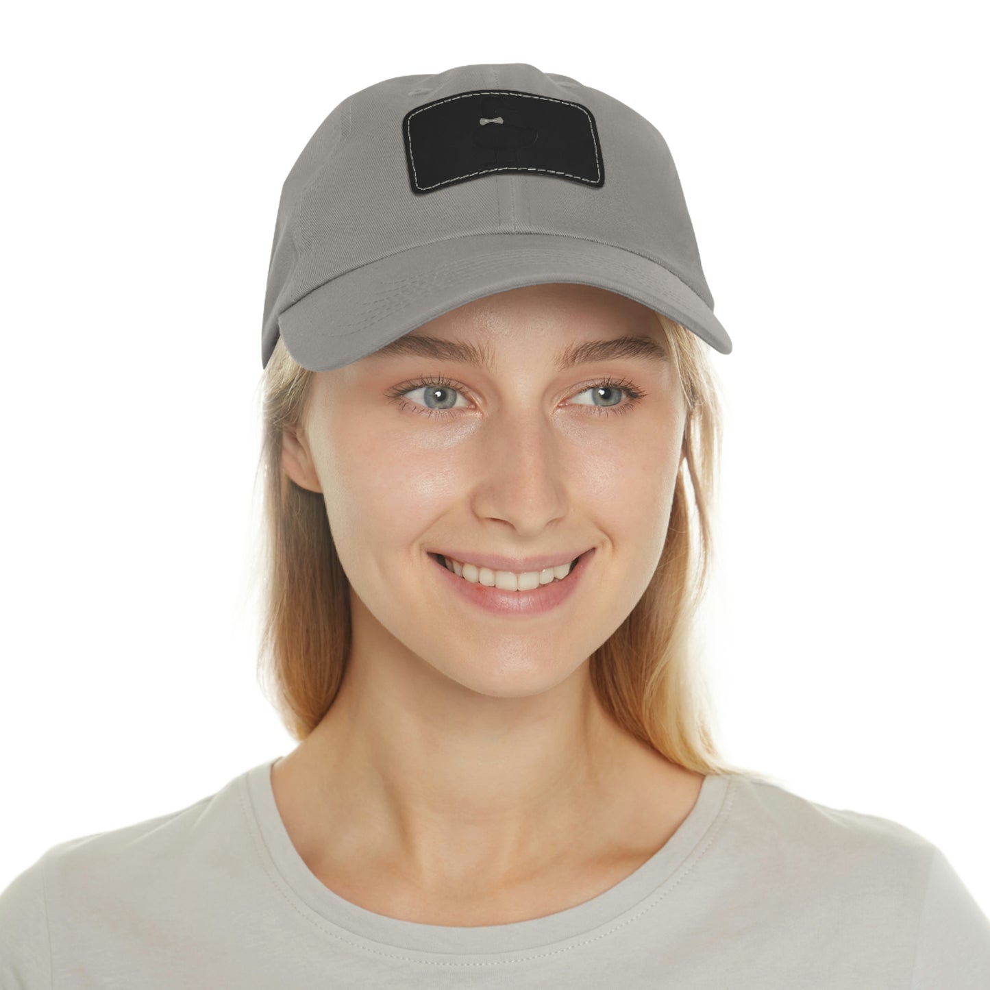 Black UG⋅LY Duck on Leather Patch Hat