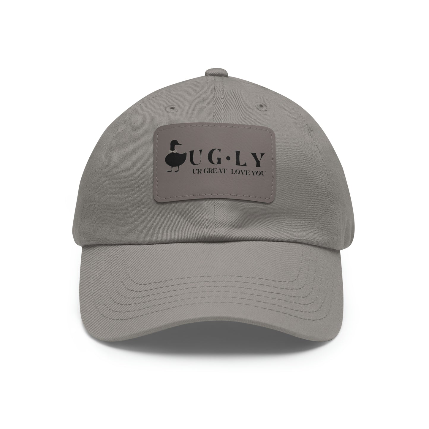 UG⋅LY (UR GREAT) on Leather Patch Hat