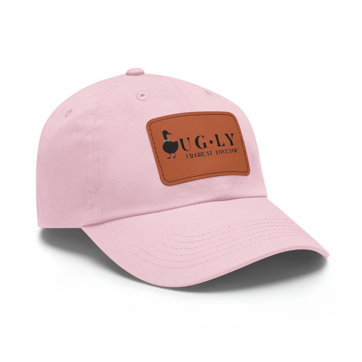 UG⋅LY (UR GREAT) on Leather Patch Hat