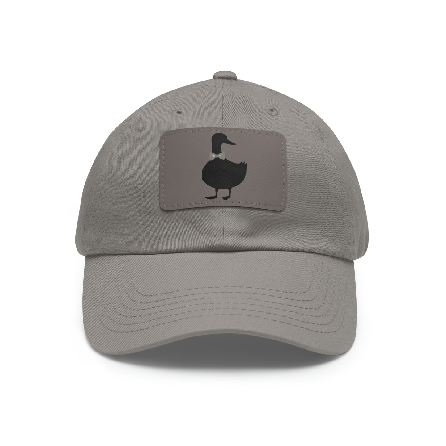 Black UG⋅LY Duck on Leather Patch Hat