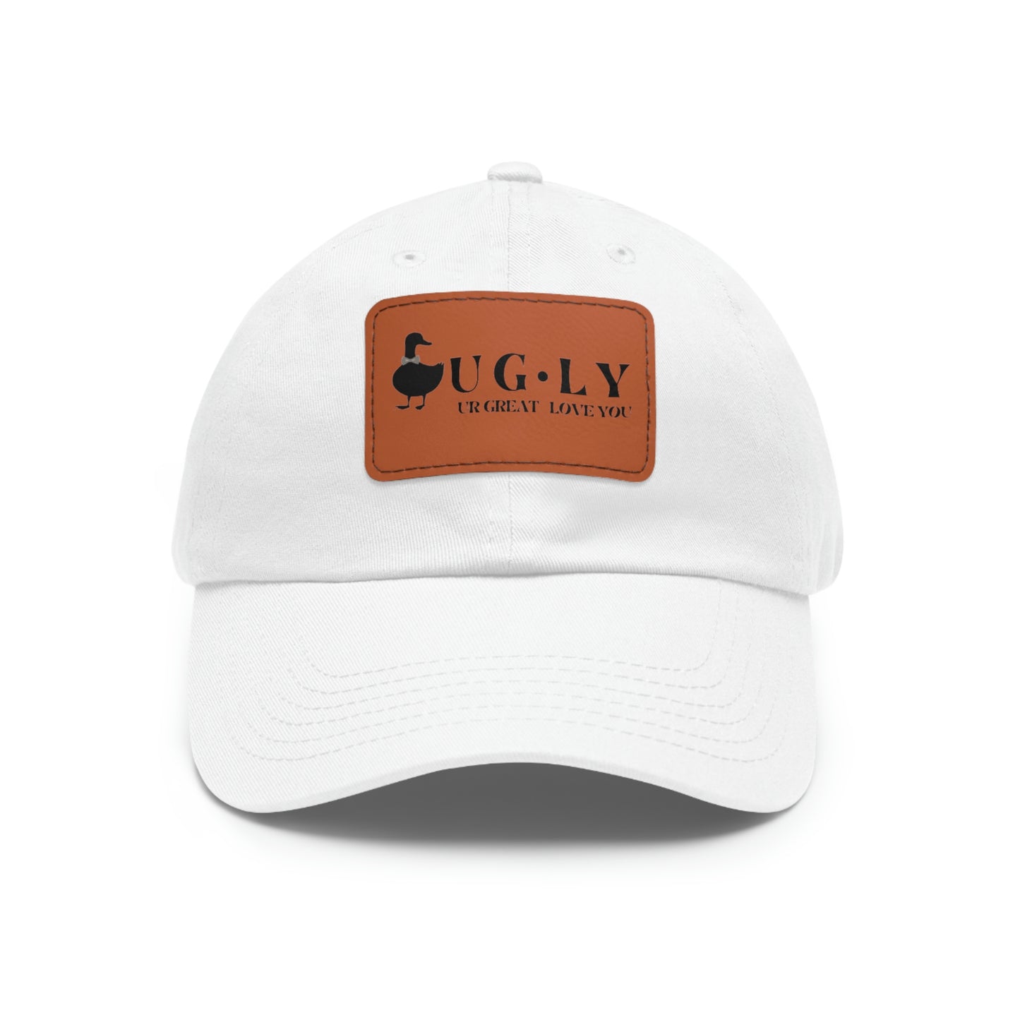 UG⋅LY (UR GREAT) on Leather Patch Hat