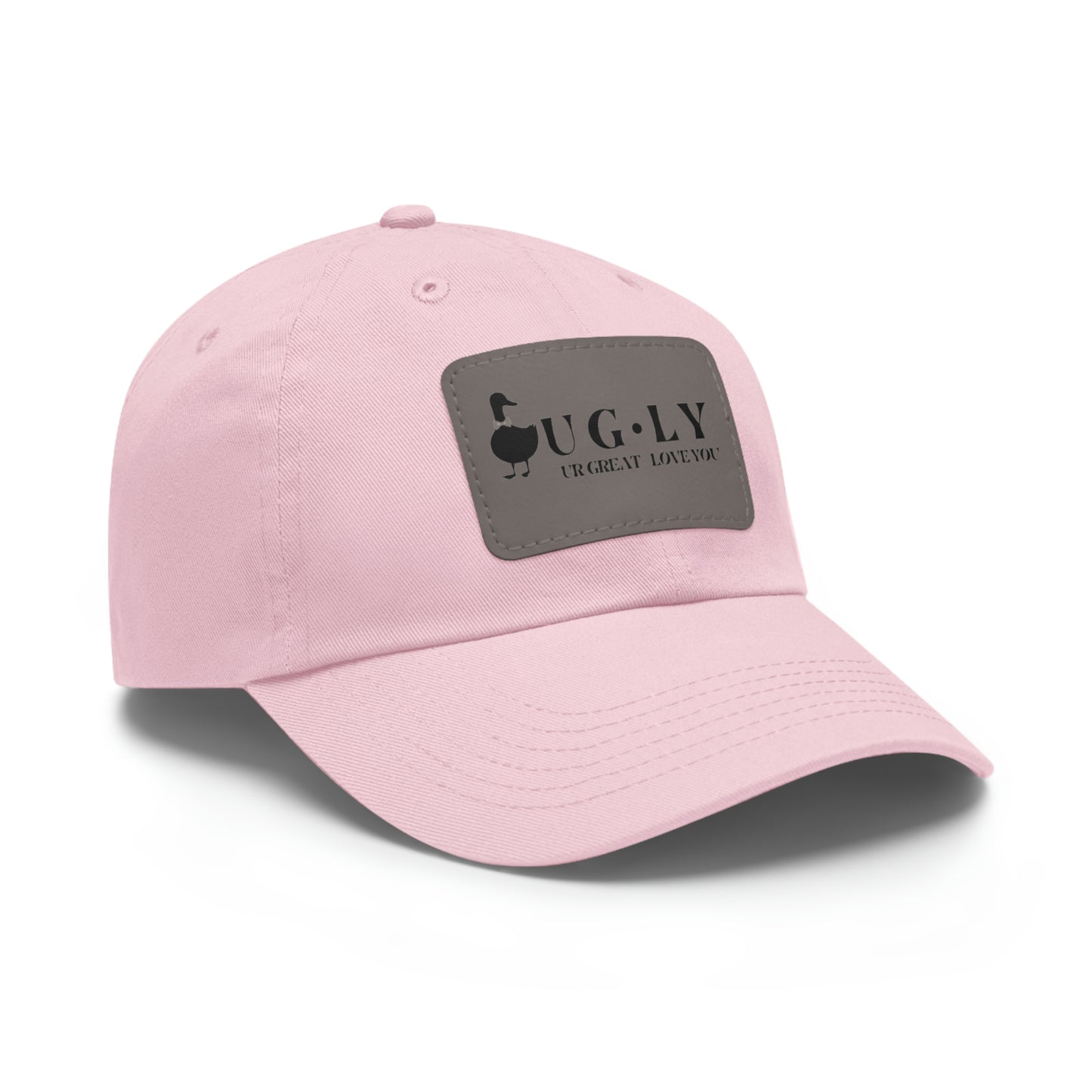 UG⋅LY (UR GREAT) on Leather Patch Hat