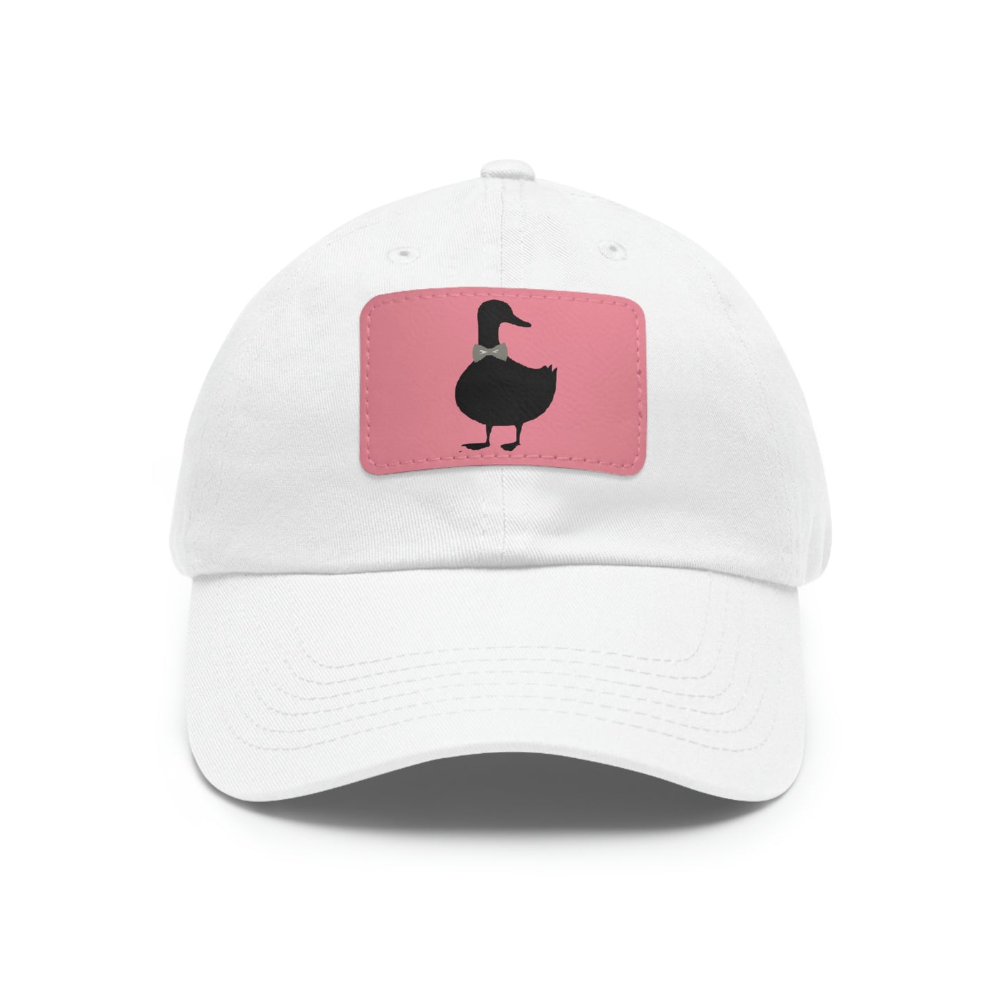 Black UG⋅LY Duck on Leather Patch Hat