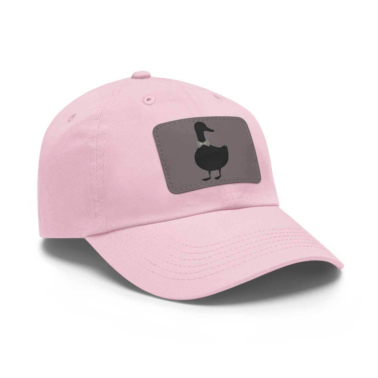 Black UG⋅LY Duck on Leather Patch Hat