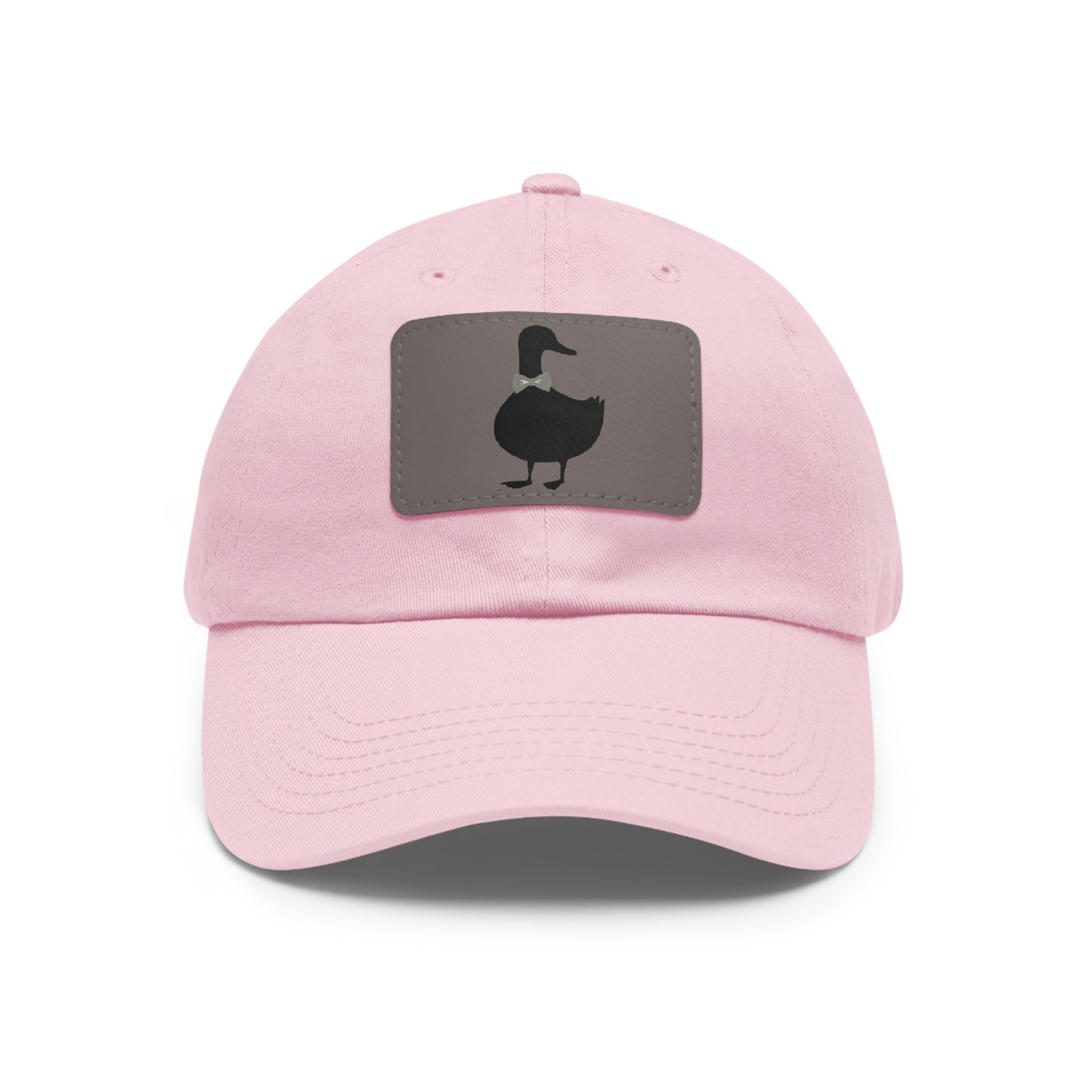 Black UG⋅LY Duck on Leather Patch Hat