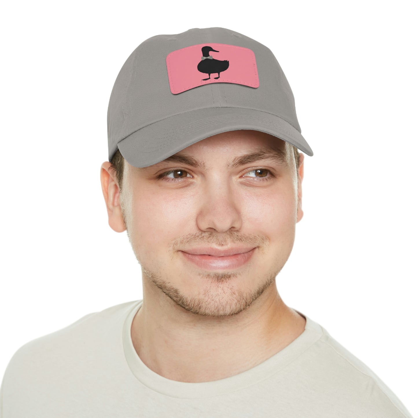 Black UG⋅LY Duck on Leather Patch Hat