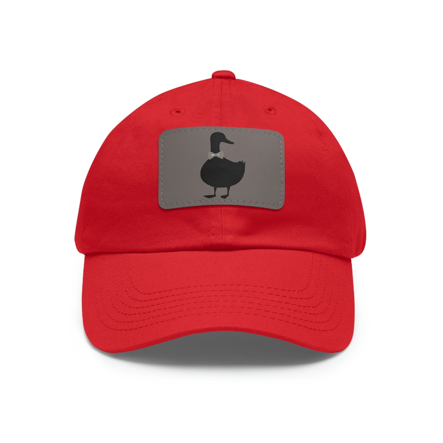 Black UG⋅LY Duck on Leather Patch Hat