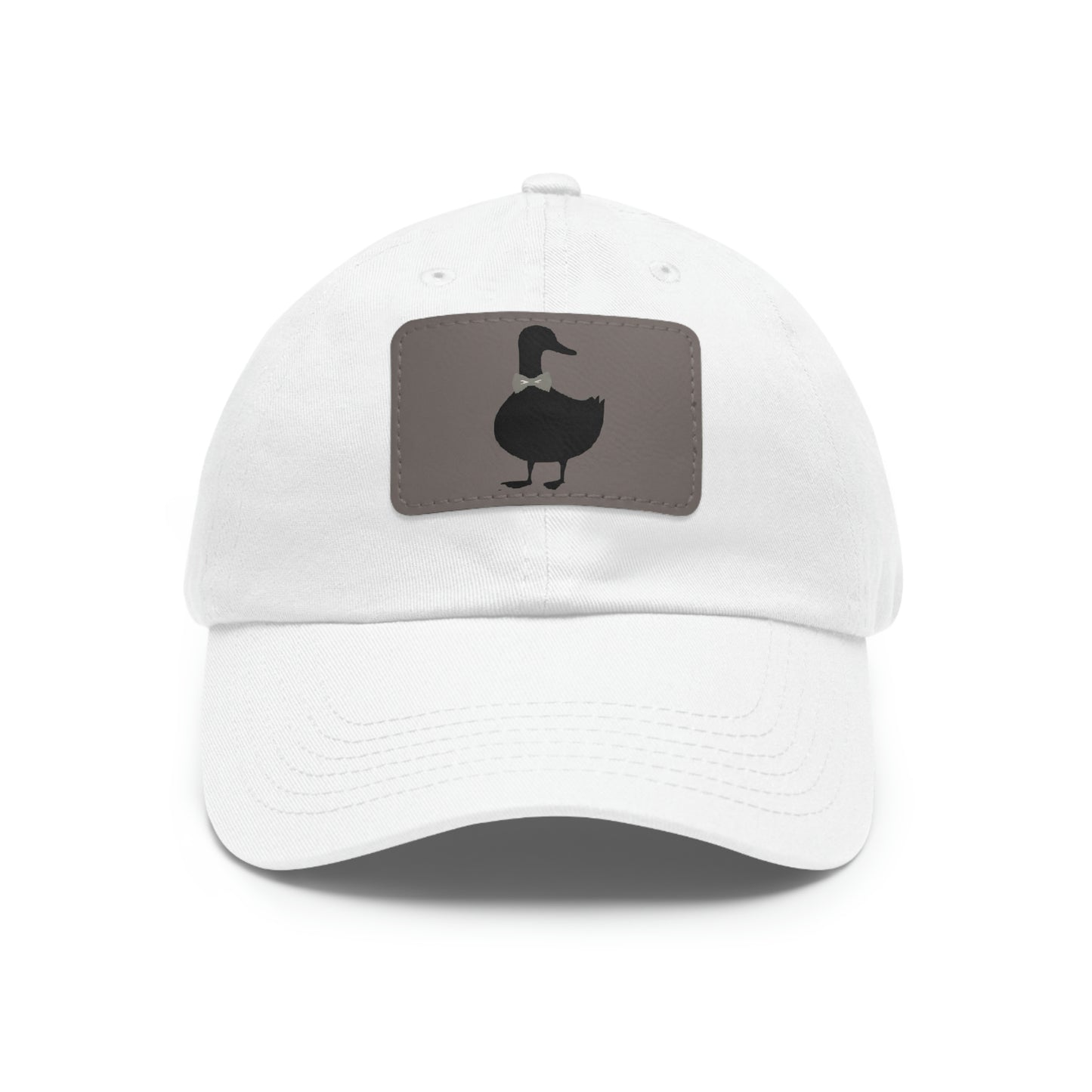 Black UG⋅LY Duck on Leather Patch Hat