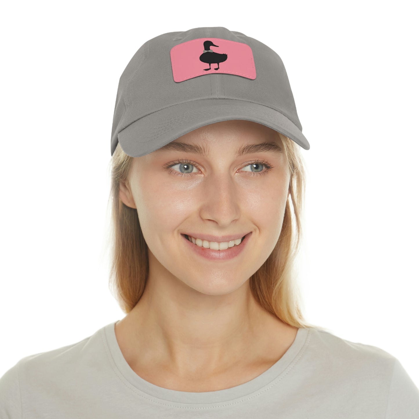 Black UG⋅LY Duck on Leather Patch Hat