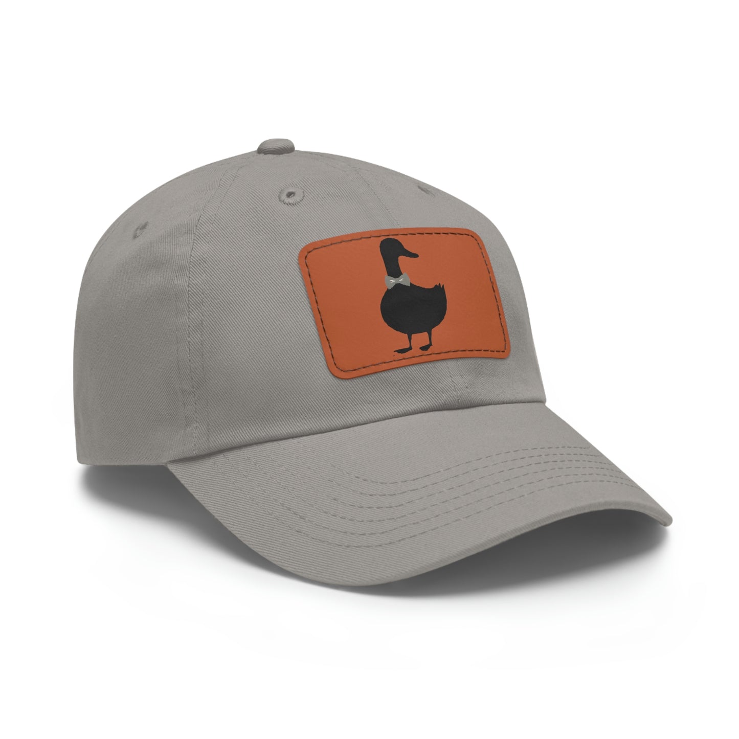 Black UG⋅LY Duck on Leather Patch Hat