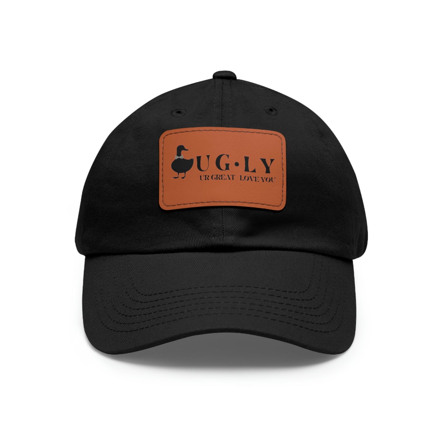 UG⋅LY (UR GREAT) on Leather Patch Hat