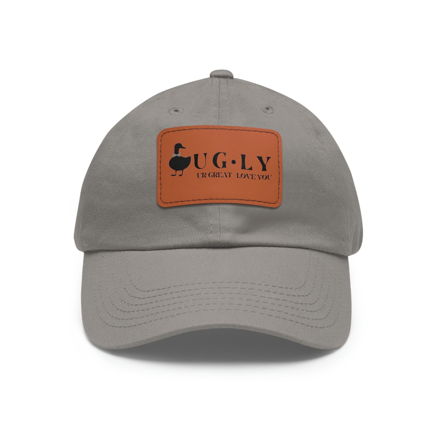 UG⋅LY (UR GREAT) on Leather Patch Hat