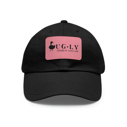 UG⋅LY (UR GREAT) on Leather Patch Hat