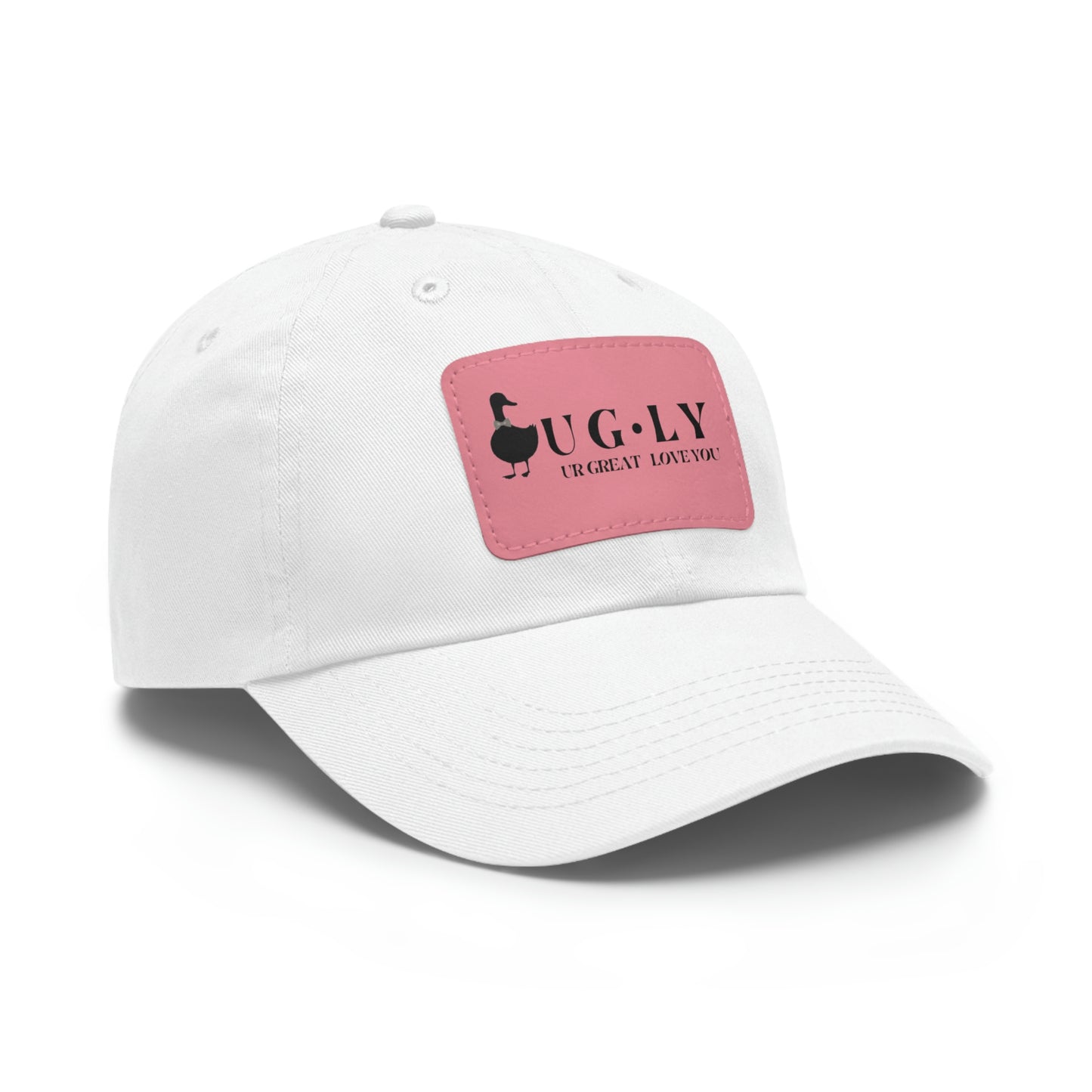 UG⋅LY (UR GREAT) on Leather Patch Hat