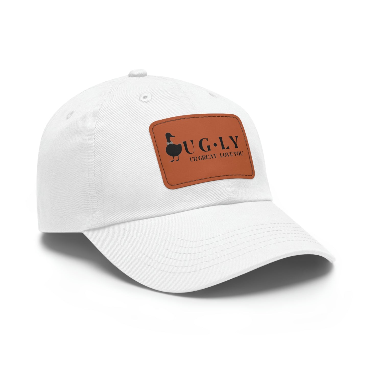 UG⋅LY (UR GREAT) on Leather Patch Hat