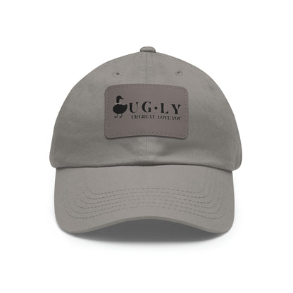 UG⋅LY (UR GREAT) on Leather Patch Hat