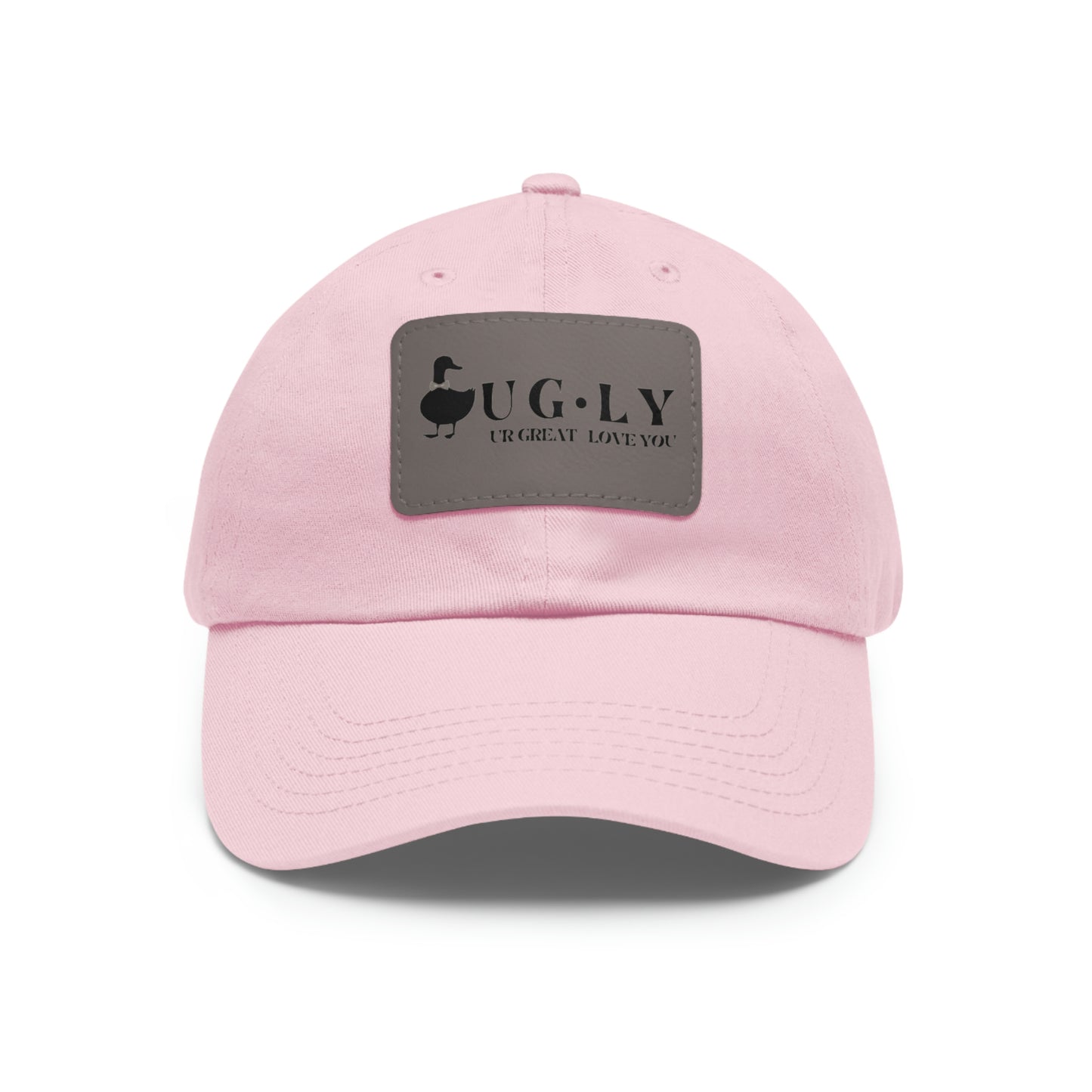UG⋅LY (UR GREAT) on Leather Patch Hat