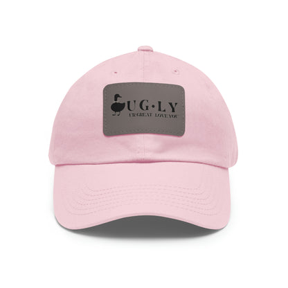 UG⋅LY (UR GREAT) on Leather Patch Hat