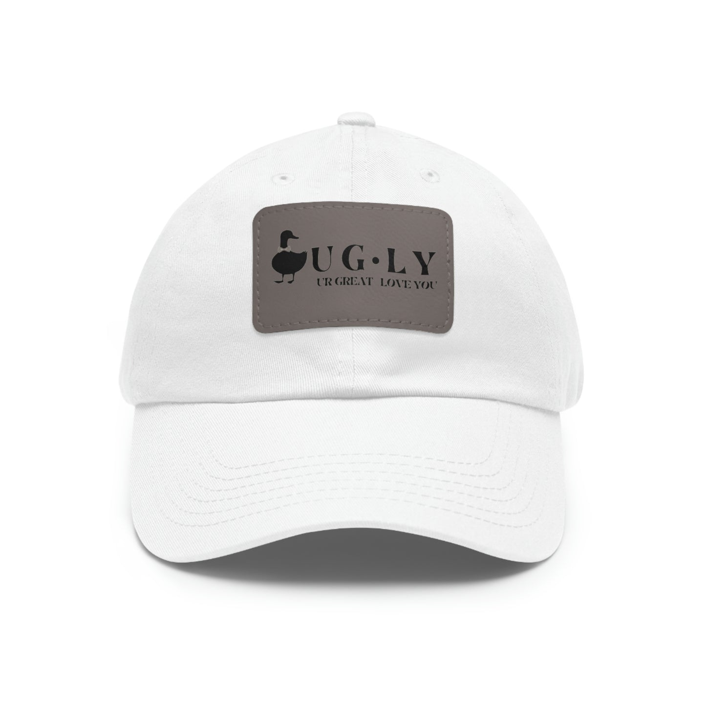 UG⋅LY (UR GREAT) on Leather Patch Hat