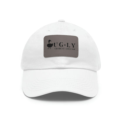 UG⋅LY (UR GREAT) on Leather Patch Hat
