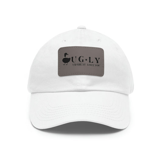 UG⋅LY (UR GREAT) on Leather Patch Hat