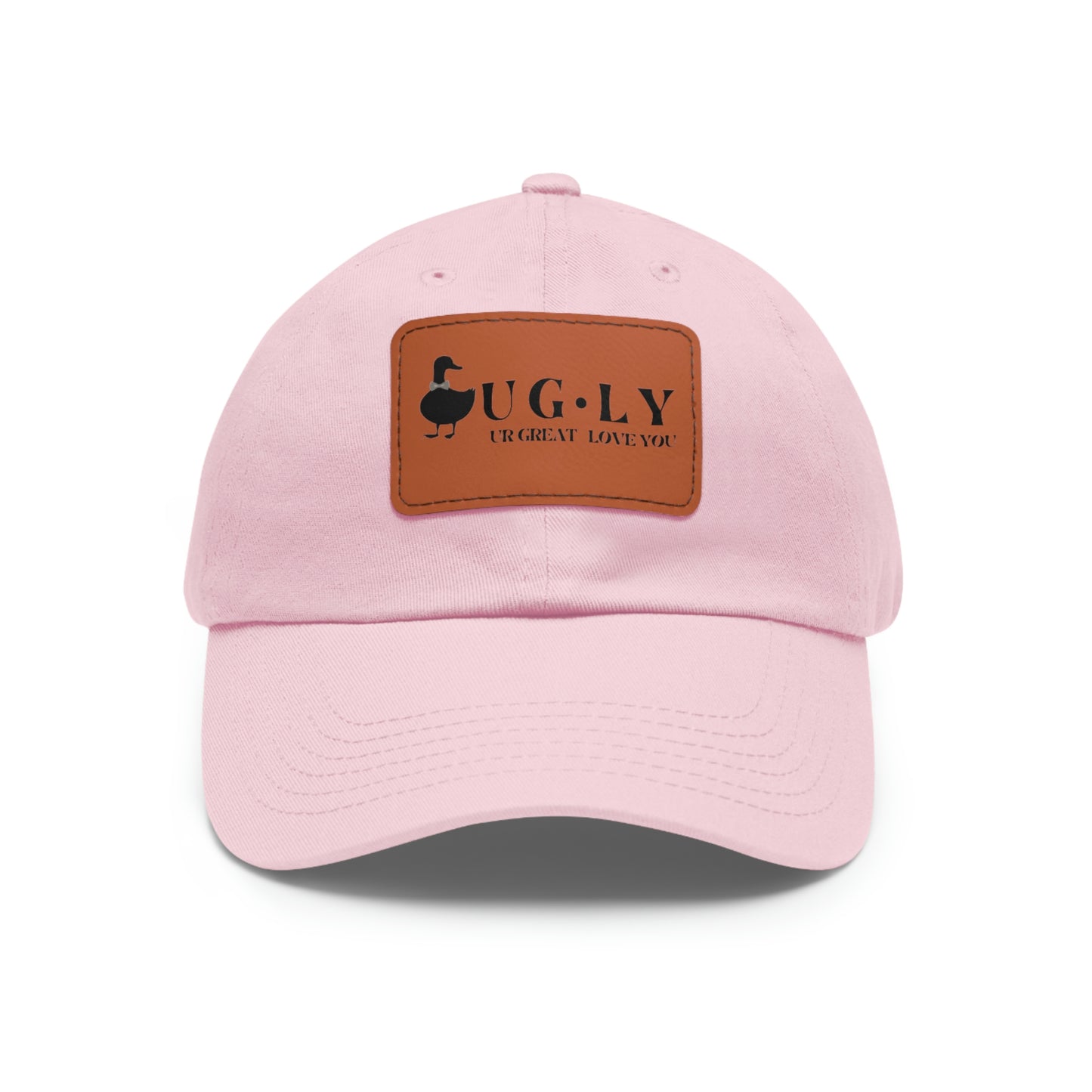 UG⋅LY (UR GREAT) on Leather Patch Hat