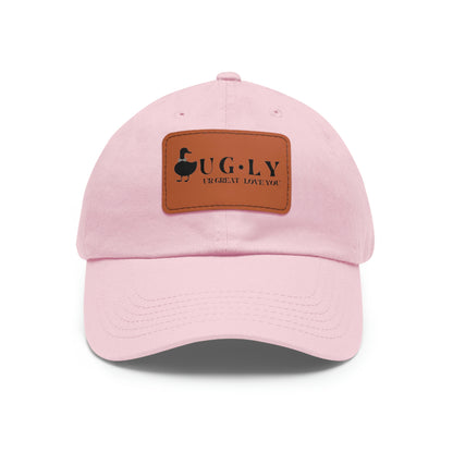 UG⋅LY (UR GREAT) on Leather Patch Hat