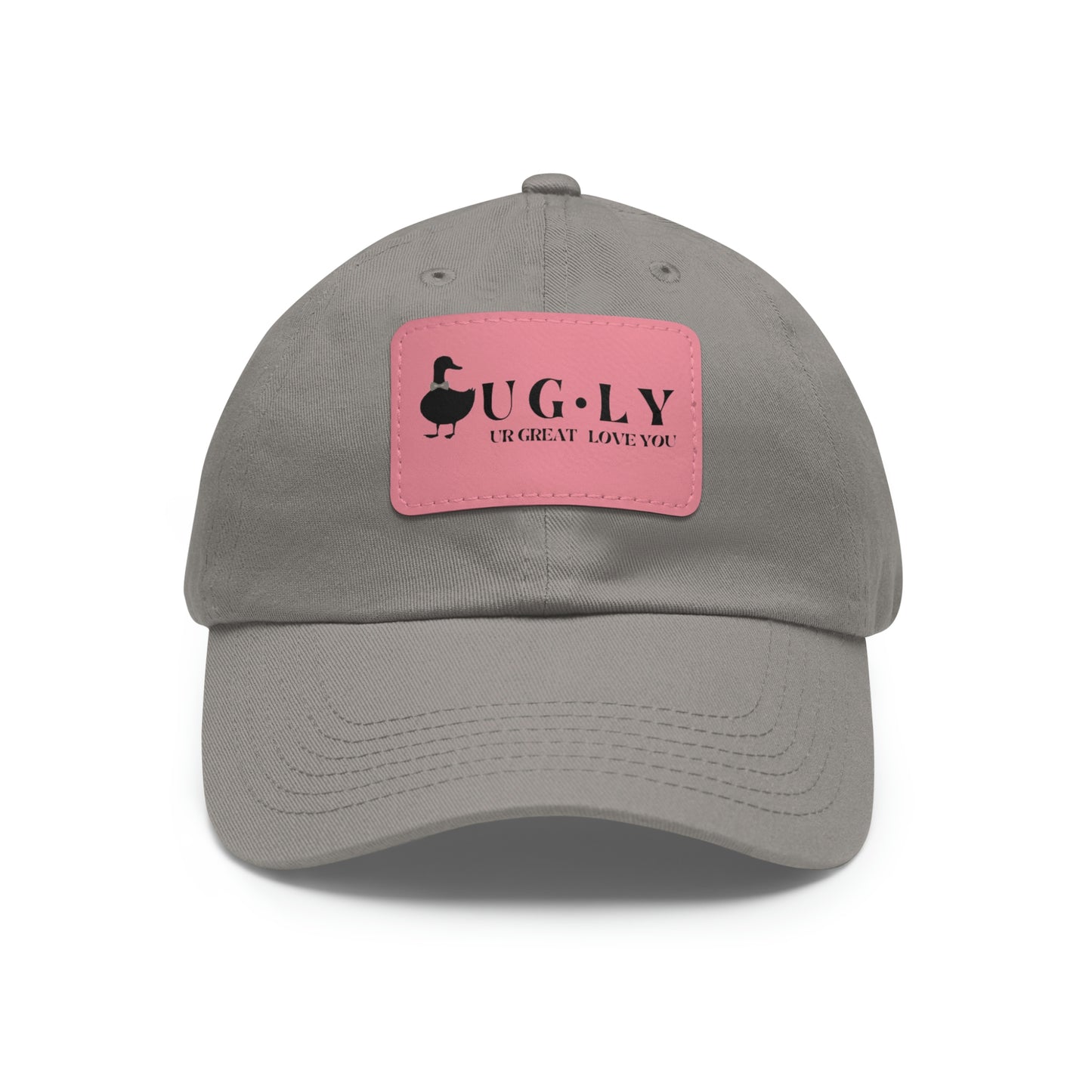 UG⋅LY (UR GREAT) on Leather Patch Hat