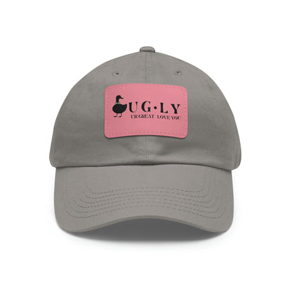 UG⋅LY (UR GREAT) on Leather Patch Hat