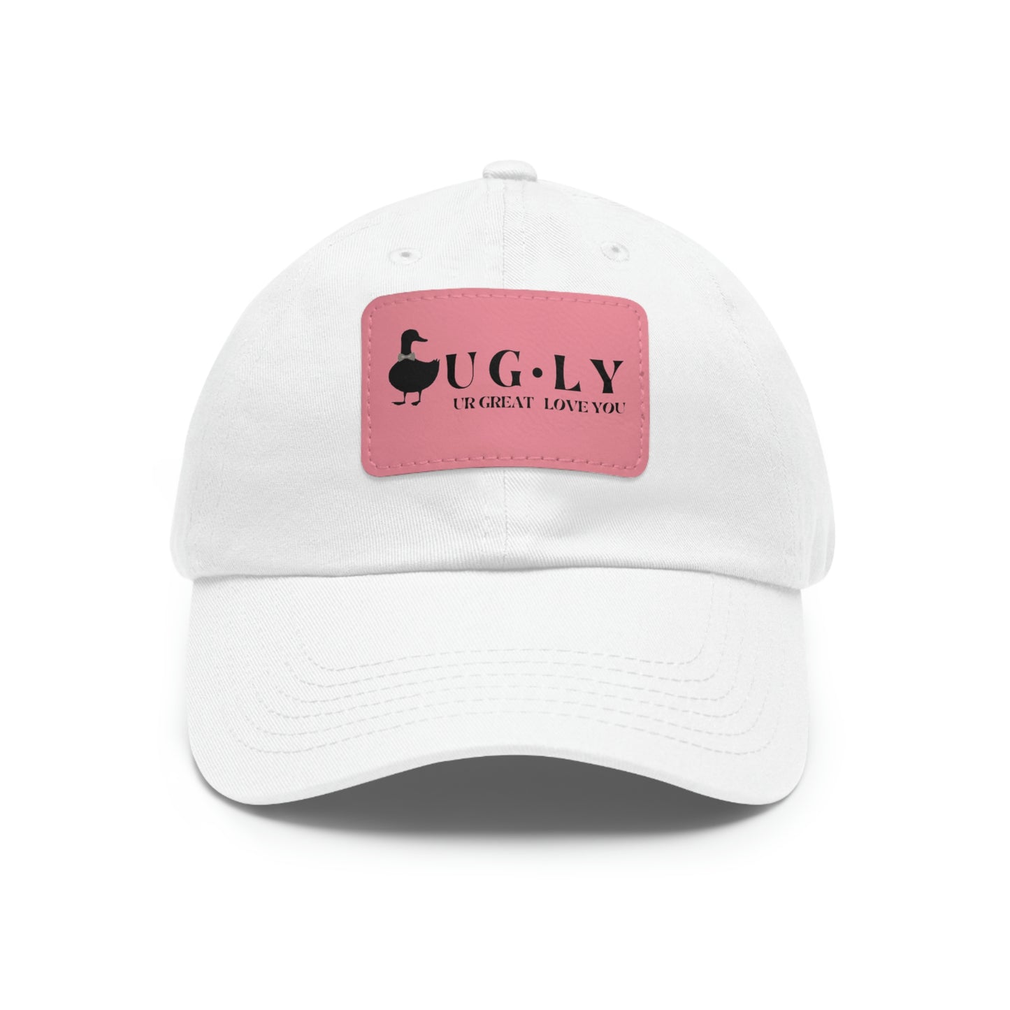 UG⋅LY (UR GREAT) on Leather Patch Hat