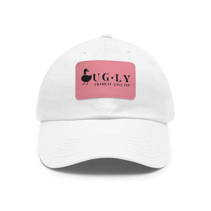 UG⋅LY (UR GREAT) on Leather Patch Hat