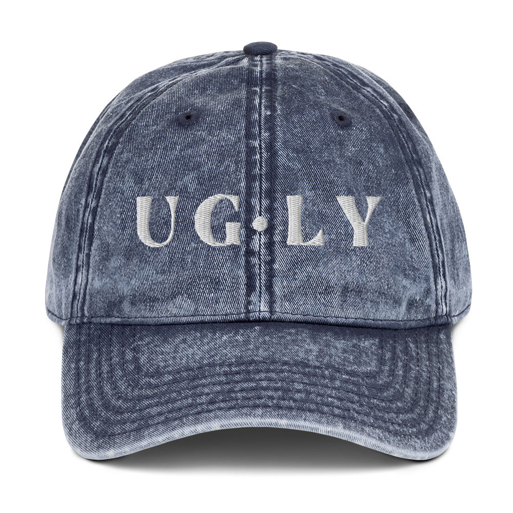 UG⋅LY Vintage Cap (w/white logo)